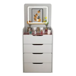 Modern Simple Small Apartment Dressing Flip Integrated Locker Bedside Mini Makeup Table Chest Of Drawers Dresser